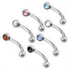 wholesale unique crystal eyebrow barbell