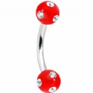 wholesale fashion crystal eyebrow barbell