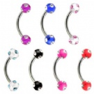 wholesale latest crystal eyebrow rings jewelry