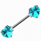 wholesale heart zircon nipple rings piercing