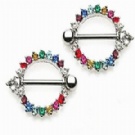 wholesale crystal nipple ring jewelry