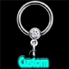 wholesale glow in the dark nipple ring jewelry