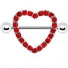 wholesale heart body nipple ring