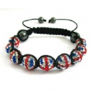 wholesale flag shamballa bracelets