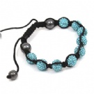 Wholesale light blue shamballa bracelet