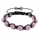 Wholesale light pink shamballa bracelet