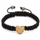 Wholesale heart shamballa bracelet