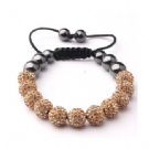 Wholesale brown  shamballa bracelet