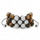 Wholesale crystal with opal shamballa bracelet