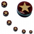wholesale star wood ear plugs