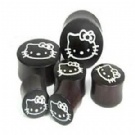 wholesale picture inlay wood ear plugs