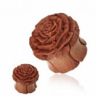 Wholesale flower wood ear plugs