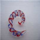 Wholesale glass spiral earrings