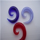 Wholesale glass ear spiral body jewerly