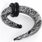 Wholesale fashion glass spiral barbell earrings