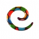 Wholesale acrylic spiral ear piercing jewelry