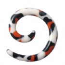 Wholesale new acrylic spiral ear piercing jewelry