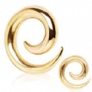 Wholesale gold plated 316L ear spiral jewelry