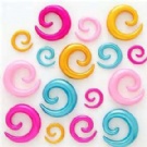 Wholesale 2013 acrylic ear spiral jewelry