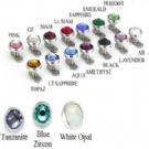 Wholesale diamond dermal anchors