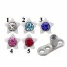 Wholesale star dermal anchor