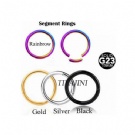 Wholesale titanium colored segment rings