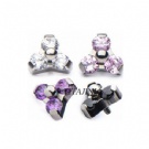 Wholesale titanium zircon flower anchor top