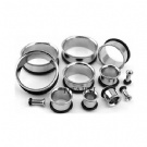Wholesale titanium ear tunnel with rubber
