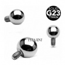 Wholesale titanium internal threaded screw ball part