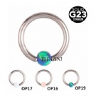 Wholesale titanium opal bcr piercing rings