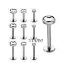 Wholesale titanium flat jeweled Tragus Cartilage