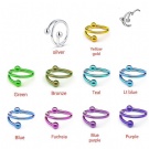 G23 Titanium Unique plain ring earrings F136 Hinged segment rings Circle Piercing Earrings Cartilage Body Jewelry