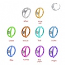 F136 Titanium Nose Ring Septum Piercing Hinged segment rings Double Layer Middle With Drill Nose Ring Body Piercing Jewelry