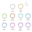 F136 Titanium Nose Ring Ear Cartilage Piercing Earrings Waterdrop Hinged segment rings Body Piercing Jewelry