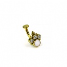 Wholesale Customization ASTM F136 Titanium Threaded Curved Navel Ring Banana Floating Navel Rings