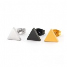 Simple Design Geometric Shape Push-back Ear Stud G23 Titanium Alloy Non-allergic Triangular Ear Stud Wholesale