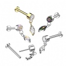 Wholesale G23 Titanium Metal Nasal Septum Ring Hinge Earrings Ear Screen Opening Ring Circular Perforated Jewelry