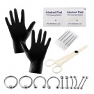 1 Set of G23 Titanium Body Piercing Clip Kit Disposable Piercing Nose Piercing Kit Wholesale
