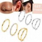 F136 Titanium Multifunctional Hinge Ring Nasal Septum Ring 3 Pcs Piercing Nasal Ring Set Wholesale