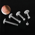 12 Pieces/set of Transparent Medical Bioplastic Nose Ring Holders Size 6mm-12mm Suitable for Daily Wear As Body Accessories