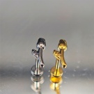 Wholesale Customized Planting Grade G23 Titanium Earrings, Fashionable Unthreaded Flat Bottomed Tulip Shaped Body Jewelry