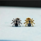 Wholesale G23 Titanium Flat Back Earrings Halloween Spider Earrings Ear Cartilage Puncture Jewelry