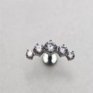 Wholesale Custom Implant Grade G23 Titanium Internal Thread Piercing Ear Cartilage Tragus Helix Body Jewelry Flat Back Earrings