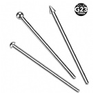 Wholesale Pointed Cone Spherical Dome Titanium Fish Tail Nose Nail G23 Titanium Bendable Nose Ring Simple Nose Piercing Jewelry