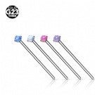 Wholesale Customized Bendable Nose Nail F136 Titanium Four Claw Opal Fishtail Nose Ring