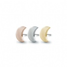 Wholesale ASTM F136 Titanium Unthreaded Crescent Ear Studs Push in End