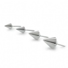Wholesale G23 Titanium Pointed Cone Earrings Nose Nails Perforated Accessories Non Threaded Push in Ear Bone Puncture at the End