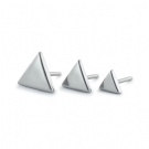 Non Threaded Triangular Ear Nail End Wholesale F136 Titanium Push in Nose Nail Ear Screen Puncture