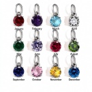 Wholesale G23 Titanium Round Multi-color Zircon Dangle Part December Stone Earring Accessories