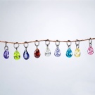 Fashion Teardrop Shaped Zircon Earring Pendant G23 Titanium Multi-color Zircon Inlaid Circle Pendant Wholesale